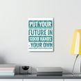 thumbnail image 4 of Inspirational Wall Art Future In Your Hands Motivation Wall Decor for Home Office Gym Inspiring Success Quote Print Ready to Hang Unframed, 4 of 18