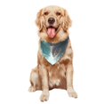 thumbnail image 5 of Naloa Surfing Shark Dog Bandanas 1PC Washable Triangle Dog Scarfs Premium Durable Fabric, for Small Medium Large Dogs and Cats, 5 of 6