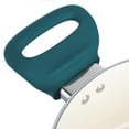thumbnail image 5 of Spice by Tia Mowry - Nonstick Ceramic 3QT Teal Aluminum Dutch Oven with Steamer, 5 of 9