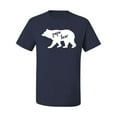 thumbnail image 2 of Wild Bobby, Papa Bear, Father's Day, Men Graphic Tee, Navy, XX-Large, 2 of 4