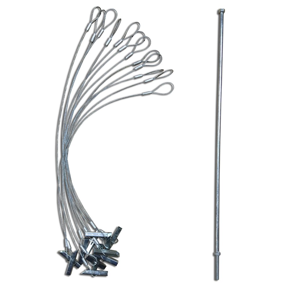 the CHISEL Earth Anchor Kit 3.5" 12 Anchors + Drive Rod Walmart