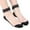 Black, variant on Women's Delicate Transparent Lace Ankle Socks with Glass Sheer Stockings Elegant Design
