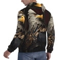 thumbnail image 6 of Salouo Noble Style Bald Eagle Pattern Men's Fall Hoodie Sweatshirt,Sport Hoodie with Pockets for Men Pullover Casual Hooded Sweatshirt-X-Large, 6 of 7