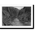 thumbnail image 2 of Historic Framed Print, [Looking upstream through Black Canyon during construction activities], 17-7/8" x 21-7/8", 2 of 9