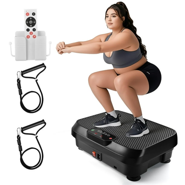 Máquina de ejercicios Elefor Vibration Plate con 99 velocidades y control remoto