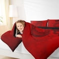 thumbnail image 4 of Feelyou Chinese Dragon Print Twin Comforter Sets, Red Graffiti Bedding Set, 2-Piece, 4 of 8