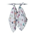 thumbnail image 1 of Lulujo - Baby Security Blanket Lovie Cotton Muslin with Satin Trim, 1 of 2