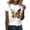White, variant on Womens Sunflower Graphic T Shirts Crewneck Short Sleeve Vintage Butterfly Floral Print Nature Lover Casual Summer Tee Tops