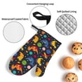thumbnail image 3 of Sikiie Dinosaurs in Space Oven Mitts and Pot Holders, Silicone Oven Gloves, Heat Resistant Oven Mitts 4Pcs Set, 3 of 6