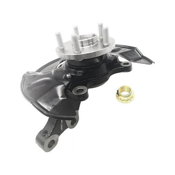 Front Left Driver Side Steering Knuckle and Wheel Hub and Bearing Assembly - Compatible with 2003 - 2008 Toyota Corolla 2004 2005 2006 2007