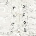 thumbnail image 4 of Mujer Vintage Palace Shapewear Bustiers Corsés Satén Deshuesado Cordones Sin Tirantes Overbust Corsé Body Nupcial, 4 of 4