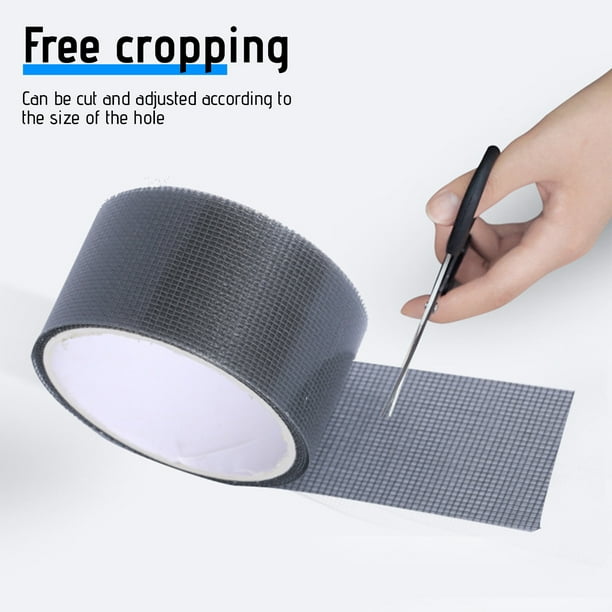 Ruban Adhésif De Réparation Pour Moustiquaire - Scotch De 5 Cm X 2 M Pour Reparer Fenetres Moustiquaires Et Maille Noir 96031914