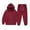 Wine, variant on Coerni Boys Girls Hoodie Sweatpants Set Kids Cotton Warm Athletic Outfits Teen Cute Joggers Sweatsuit 2 Piece Fall Winter Suit