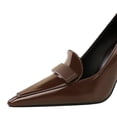 thumbnail image 4 of Women Pointed Toe Stiletto Sexy Pumps 9.5CM Patent Leather Ladies Wedding Shoes for Bride Prom Party, 4 of 6
