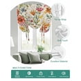thumbnail image 2 of Summer Botanical Tie Up Curtains for Windows 54 Inch Length Balloon Curtains Kitchen Adjustable Balloon Window Shade Vintage Watercolor Flower Palnt Tie Up Valance Bathroom Curtain Window 42"x54", 2 of 6