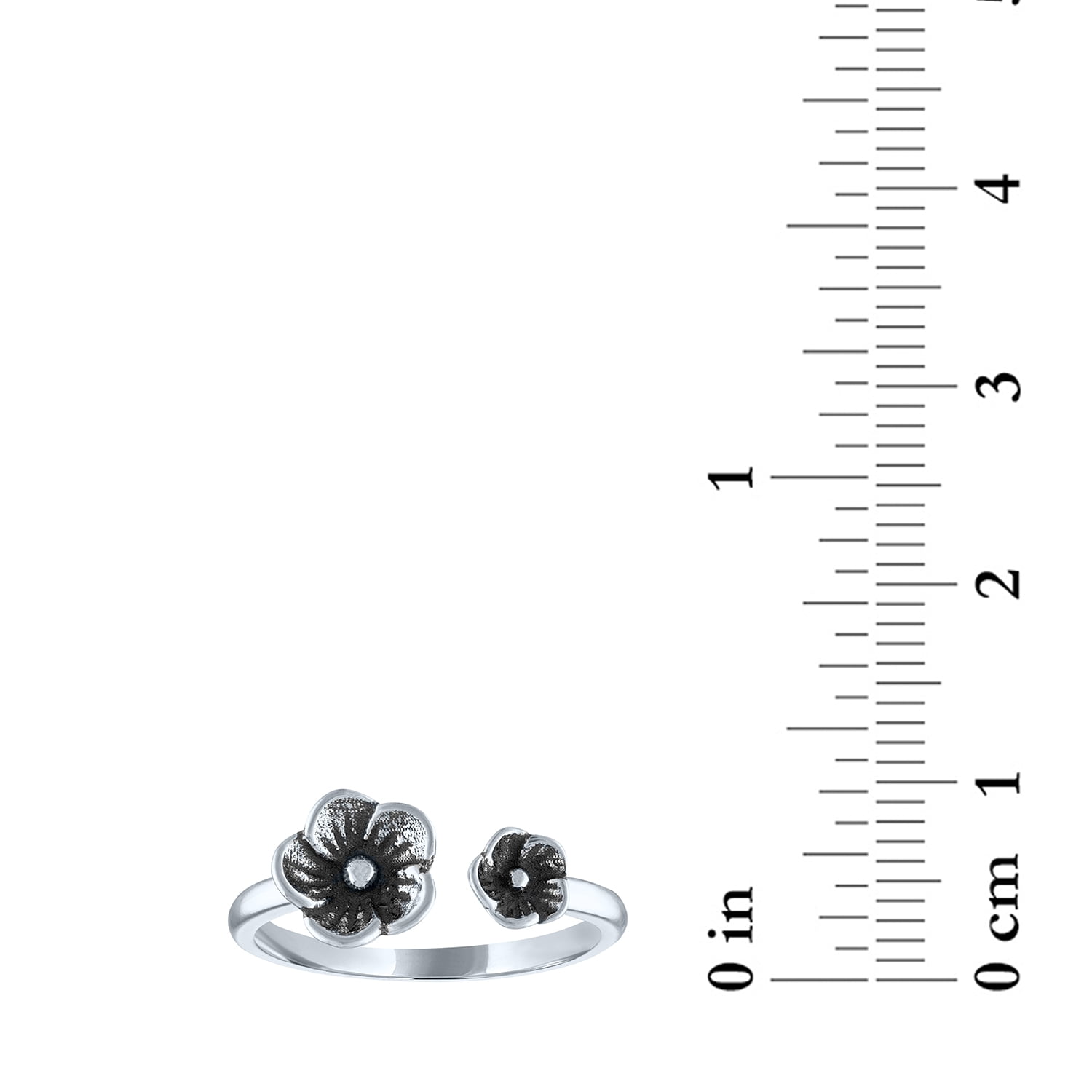 Ladies Brilliance Fine Jewelry Sterling Silver Stack Ring Set