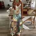 thumbnail image 3 of Easter Bunnies Rabbits Design Sleeveless Dress Woman Fashion Long Dresses Women's Summer Suit Dress 2025, 3 of 7