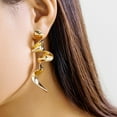 Chunky Gold Earrings for Women 14K Gold Plated Geometric Statement