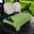 thumbnail image 2 of Golf Cart Seat Covers for 2 Seater,Green Microfiber Cart Seat Towel Blanket,Solid Color Simple Abstract Fashion Light Color Absorbent Breathable Non Slip Bench Seats Protector for Golf Course 51"x31", 2 of 9