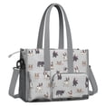 thumbnail image 2 of Teacher Tote Bag,Boston Terrier Teacher Utility Tote Bag,Large Work Tote Bags for Women with Multiple Pockets,Top Zipper Closure,13.8x10.6x6.7 Inch, 2 of 5