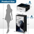 thumbnail image 3 of Dresser for Bedroom with 4 Storage Drawers Creative minimalist abstract art Wall decoration postcards Dressers Chest of Drawers Steel Framed Fabric Closet Organizers for Entryway, 3 of 7