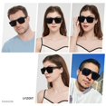 thumbnail image 4 of Gafas de Sol LYZOIT Cuadradas Sobredimensionadas con Protección UV400 Negras, 4 of 6
