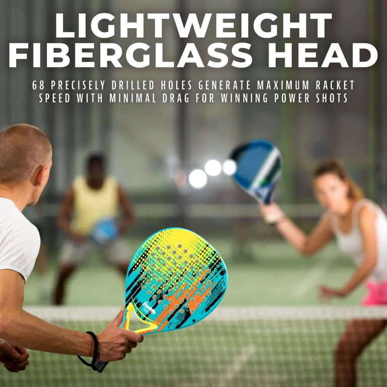 Franklin Sports Padel Racket - GLIDE - Fiberglass Padel Racket Foam ...