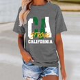 thumbnail image 2 of YDLCAFD T-Shirts Amusants Humour Adulte Femmes Décontractées Mode Imprimés Manches Courtes Col Rond T-Shirt Ample Blouse Tops, 2 of 4