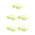 thumbnail image 2 of kurtrusly Rectangular Lightweight Frame Protection For Fashionable Look PC Materials Eyeglasses SHINY GREEN  frame 5Set, 2 of 6