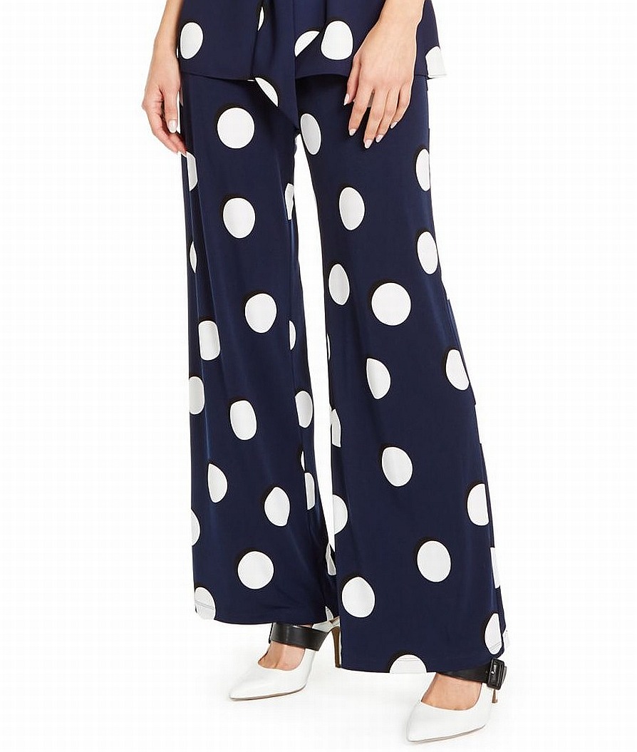 Alfani Womens Palazzo Pant Navy Medium 
