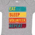 thumbnail image 4 of Inktastic Volunteering Eat Sleep Volunteer Repeat Boys or Girls Baby Bodysuit, 4 of 5