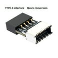 thumbnail image 3 of 3X Motherboard USB2.0 9Pin to TYPE-E Female Adapter Chassis TYPE-C Socket 9-Pin USB 2.0 Extender Card, 3 of 7
