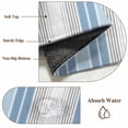 thumbnail image 6 of Blue Gray Stripes Runner Rug 2x6 FT,Non Slip Hallway Rugs,Contemporary Minimalist Abstract Lines Washable Soft Floor Carpet Throw Runner Carpet Long Rugs for Entryway Kitchen Bedside Sliding Door, 6 of 8