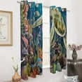 thumbnail image 2 of Ocean World Turtle Modern Window for Living Room Curtains for Child Bedroom Kitchen Decor Blinds Drapes, 2 of 7