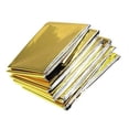 thumbnail image 4 of 1 Uds. Manta térmica de emergencia manta de supervivencia impermeable al aire libre papel de aluminio espacio cálido cortina de rescate de emergencia manta militar nuevo dorado 210*160cm, 4 of 5