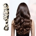 thumbnail image 4 of Unique Bargains 1 Pcs Women Heart Style Handheld Wide Tooth Comb for Curly Thick Straight Hair Tortoiseshell, 4 of 6