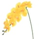 thumbnail image 1 of Uxcell 1-Pack Flores de Orquídea Artificial 9 Pétalos Grandes 37 Pulgadas Ramo de Seda Phalaenopsis Amarillo Orquídeas Falsas para Hogar/Boda, 1 of 1