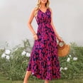 thumbnail image 2 of Drses Women Summer Dresses Casual Sleeveless Maxi Dresses Cute Floral Long Dress Wedding Guest Dress, 2 of 8