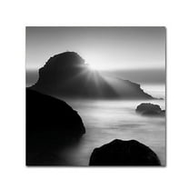 Trademark Fine Art "Long Sunset at Indian Beach" Canvas Art by Moises Levy