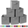 thumbnail image 1 of YOYTOO 6 Pack Collapsible Fabric Cube Storage Bins, 11" Collapsible Cube Organizer Baskets Bins, 1 of 7