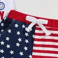 thumbnail image 6 of My First 4th of July Baby Boy Outfit Independence Day 4th of July Baby Boy Outfit USA Flag Short Sleeve Shirt Elastic Shorts 2Pcs Toddler Boys Fourth of July Outfits, 6 of 9