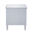 thumbnail image 5 of Elegant Decor Nightstand 2 doors 24in. W x 16in. D x 26in. H in antique silver paint, 5 of 5