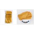 thumbnail image 4 of Leather Work Gloves under $5! CQCYD Leather Work Gloves, Cowhide Winter Warm Gloves, Men's Durable Gloves for Skiing, Outdoor Work, Cold Weather Protection, 4 of 5