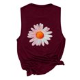 thumbnail image 4 of PNTUTB Fashion Women Round Neck Basic Comfortable Tees Sleeveless Printed Casual Summer Loose Tank Tops, 4 of 5