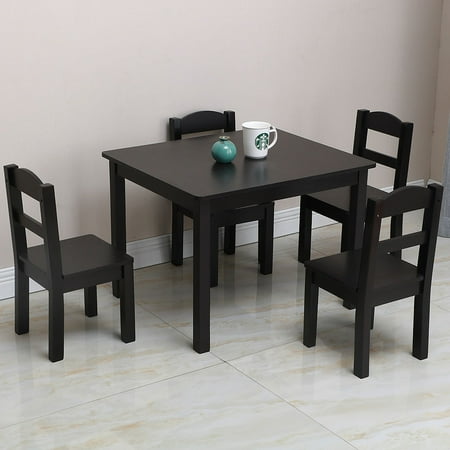Wooden Kids Table And Chair Set 5 Pcs Set Toddler Table And Chair