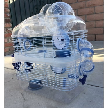 Visual Reference: Walmart Large Twin Tower Mansion For Hamster Mouse Gerbil With