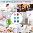 thumbnail image 7 of BPPEG 6Pcs Toothbrush Covers,Portable Silicone Tooth Brush Cover Cap,Toothbrush Pod Caps for Home,School,Camping and Bathroom, 7 of 7