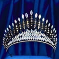 thumbnail image 6 of Baroquely Crystal Bridal Hairhoop Nonslip Design Tiaras Crownpiece For Bride Weddings Anniversaries Stage Performances, 6 of 9