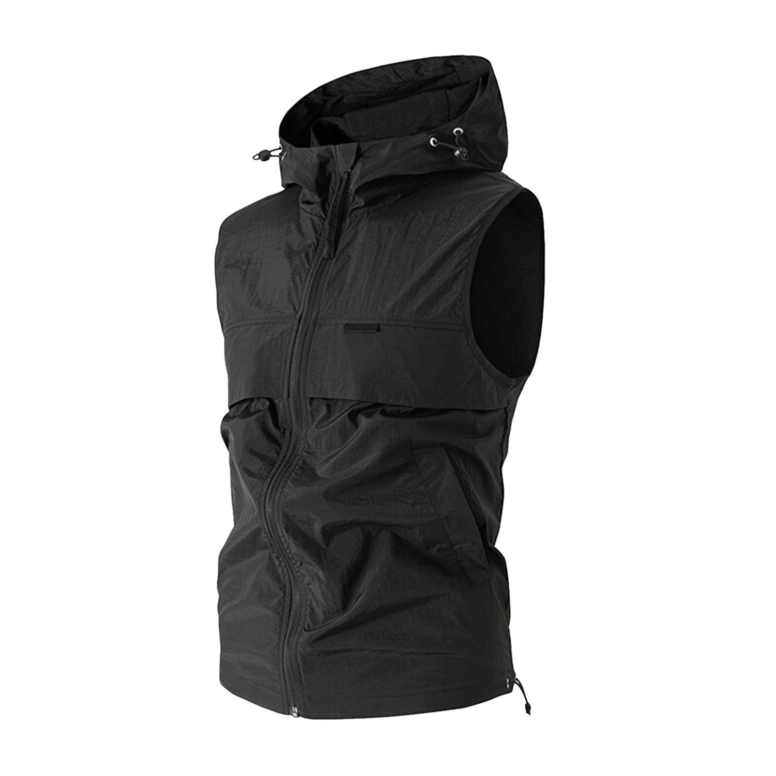 Summer New Men's Hooded Sleeveless Vest Vest Sun Clothing Man Coat