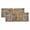 Brown Yellow, variant on 2 Panels Watercolor Flowers Beige Valance for Windows, Spring Summer Retro Botanical Light Filtering Kitchen Curtains, Rod Pocket Window Treatment Curtain Valances for Living Room Bedroom, 42"x12"